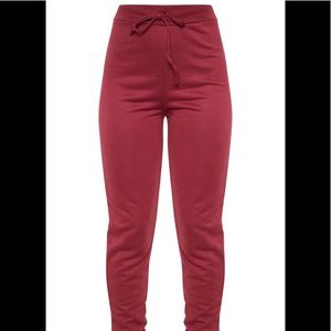 PLT Burgundy joggers